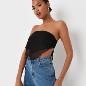 Missguided hanky hem crop top